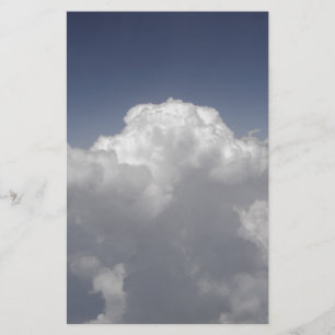 Clouds at 30,000 feet from an aeroplane window stationery