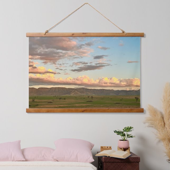 Clouds at Namibia Golden Hour Hanging Tapestry (Bedroom)