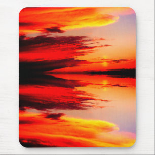 Clouds at sunset art mouse mat
