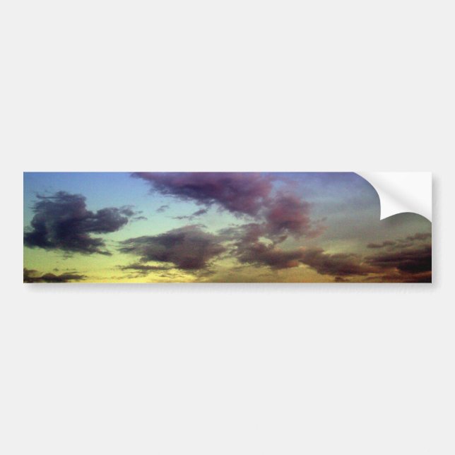 Clouds at Sunset Bumper Sticker (Front)
