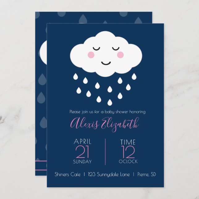 Clouds | Baby “Shower” Invitation (Front/Back)