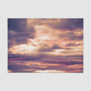 Clouds Beautiful Sunset Orange Purple Sky Tissue Paper