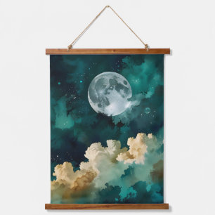 Clouds Beneath the Moon Hanging Tapestry