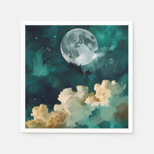 Clouds Beneath the Moon Napkin