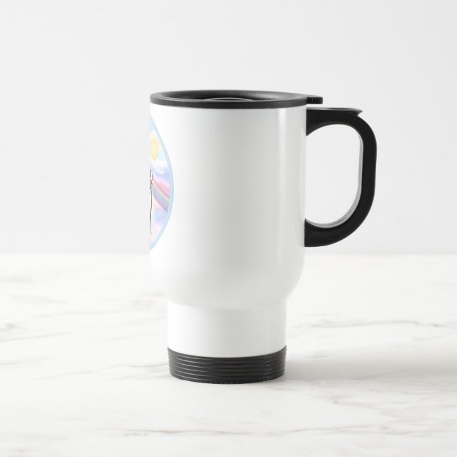Clouds - Bernese Mountain Dog Angel Travel Mug (Right)