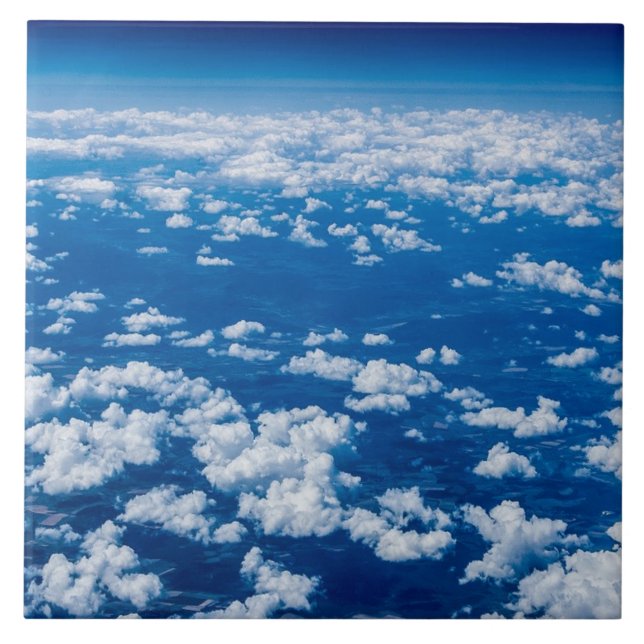 Clouds blue tile (Front)