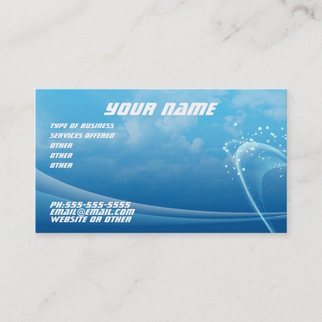 Clouds Business card (Front)