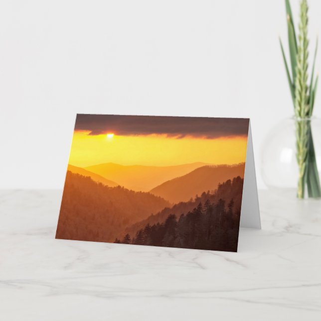 Clouds Fills Valley, Tennessee Card (Front)