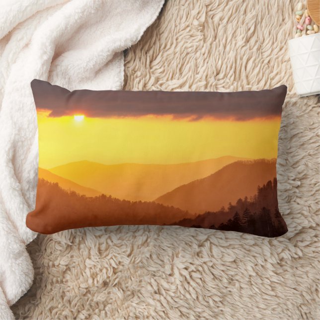 Clouds Fills Valley, Tennessee Lumbar Cushion (Blanket)