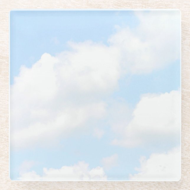 Clouds Glass Coaster (Front)