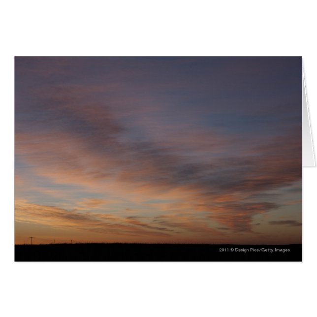 Clouds In An Orange Sky At Sunrise (Front Horizontal)