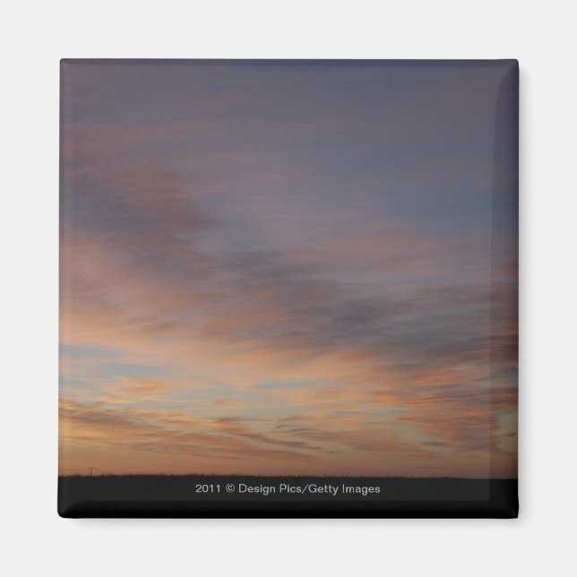 Clouds In An Orange Sky At Sunrise Magnet (Front)