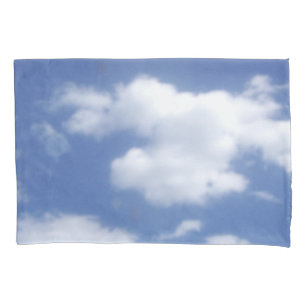clouds in blue sky pillowcase