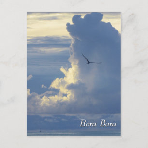 Clouds in Bora Bora  Postcard