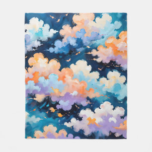 Clouds in Motion Fleece Blanket
