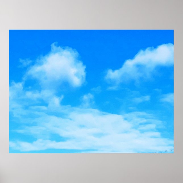 Clouds In Ottawa Blue Skies. Buy Now Poster (Front)