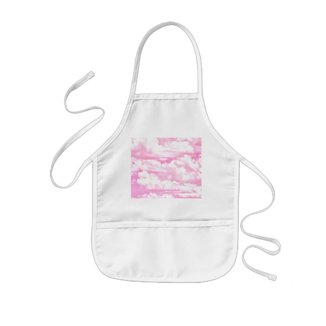Clouds in Pink Decor Kids Apron (Front)