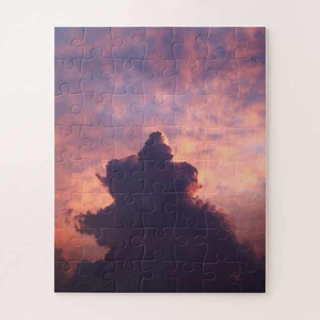 Clouds in the sky during a sunset jigsaw puzzle (Vertical)