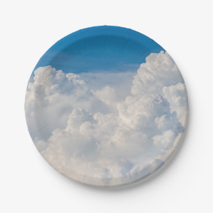 Clouds in the Sky Paper Plate