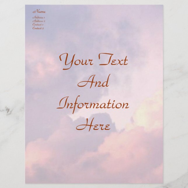 Clouds Letterhead (Front)