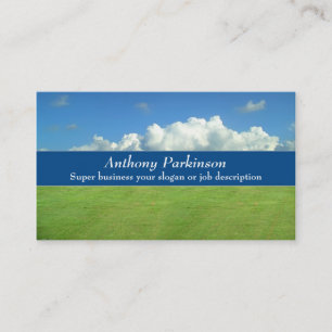 clouds life nature business card