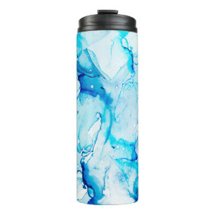 Clouds Macro. Sapphirine and White color Spots. Oc Thermal Tumbler