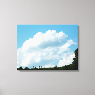 Clouds Meet Trees Canvas Print