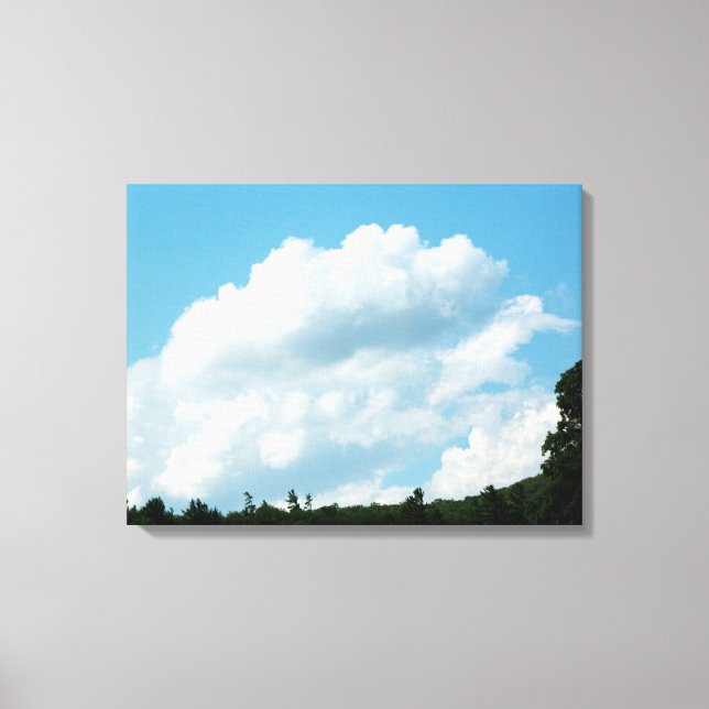 Clouds Meet Trees Canvas Print (Front)