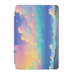 Clouds, mountains, flowers iPad mini cover
