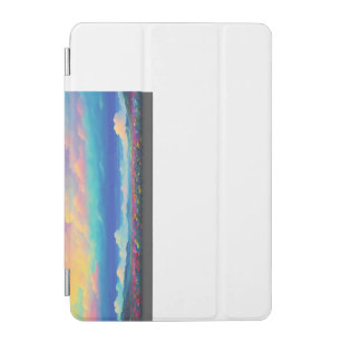 Clouds, mountains, flowers iPad mini cover