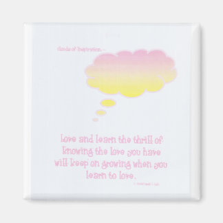 Clouds of Inspiration:  Love and Learn  magnet