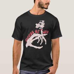 Clouds of Skeleton Groovy Vibes Happy Valentine's T-Shirt