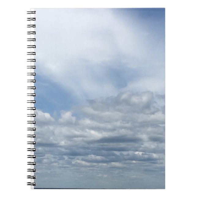 Clouds Old Silver Beach Notebook (Front)