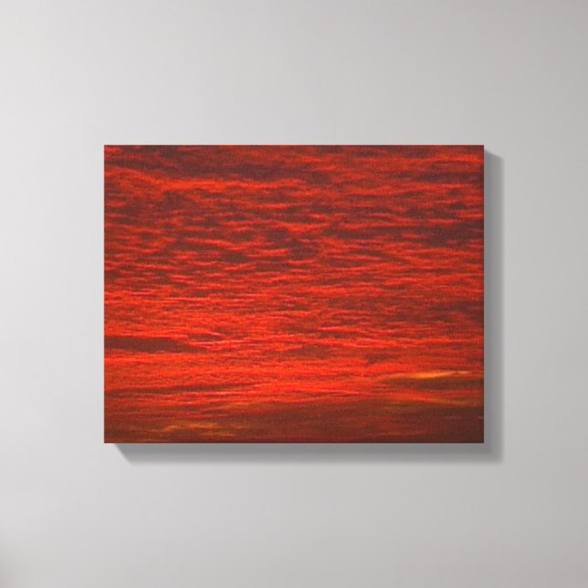 Clouds on Fire Canvas Print (Front)