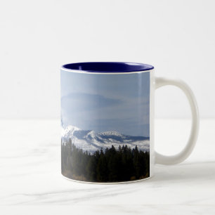 Clouds on Three Fingered Jack Two-Tone Coffee Mug