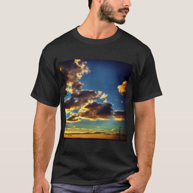 Clouds orange with sunset T-Shirt (Front)