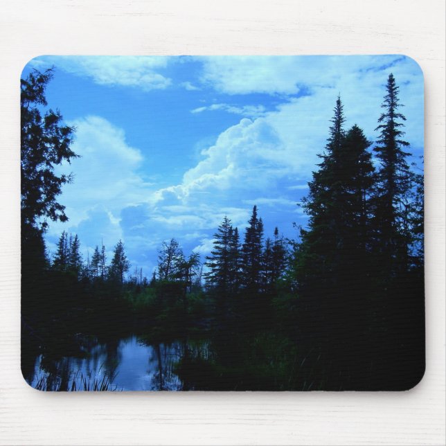 Clouds over campsite in northern Maine. Mouse Mat (Front)