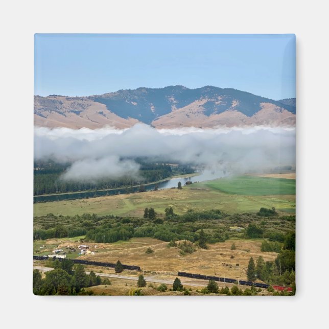 Clouds Over Flathead River Magnet (Front)