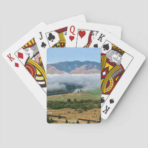 Clouds Over Flathead River Playing Cards