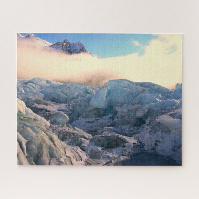 Clouds Over Franz Josef Glacier In New Zealand Pos Jigsaw Puzzle (Horizontal)