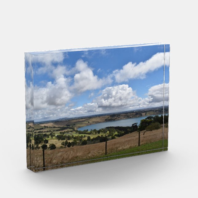 Clouds over Lake Gnotuk Camperdown Photo Block (Left)
