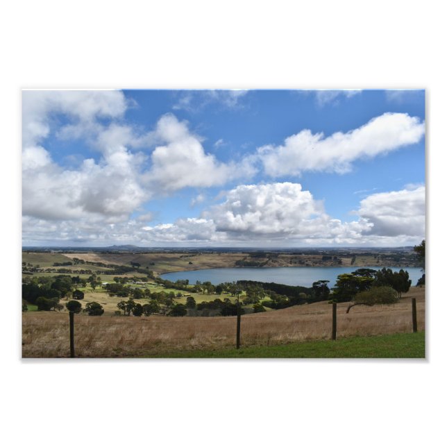 Clouds over Lake Gnotuk Camperdown Photo Print (Front)