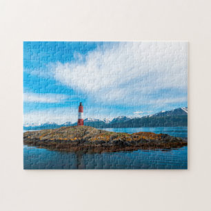 Clouds over lighthouse near Ushuaia, Argentina Jigsaw Puzzle
