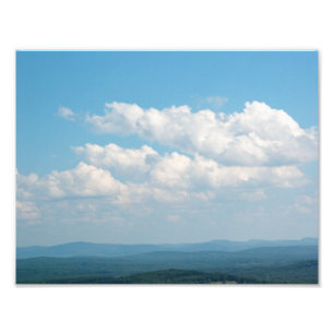 Clouds Over Mountains Photo Print
