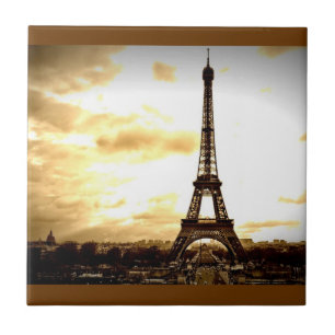Clouds Over Paris Tile