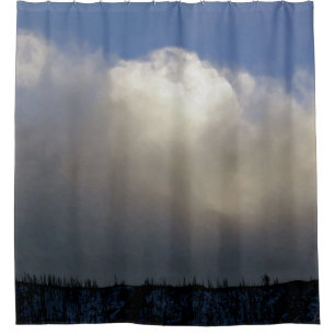 Clouds Over the Ridge Shower Curtain