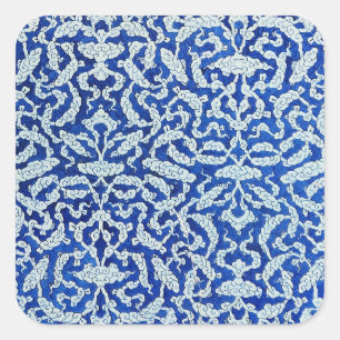 Clouds pattern square sticker