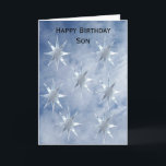 Clouds Personalised Son Birthday Card<br><div class="desc">Greeting card cloud with stars son birthday card. Customise this birthday card with any text then have it printed and sent to you or instantly download it to your mobile device. Should you require any help with customising then contact us through the link on this page. Cloud design personalised son...</div>