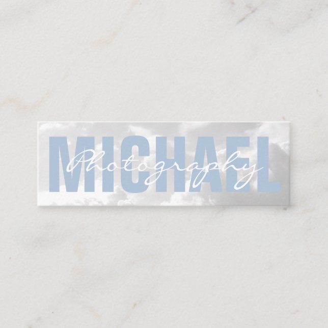 Clouds | Photography Mini Business Card (Front)