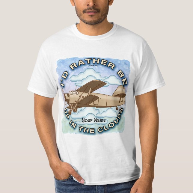 Clouds Plane T-Shirt (Front)